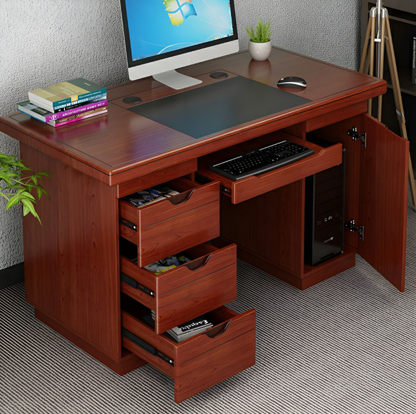 1.4m Mahogany Executive Desk