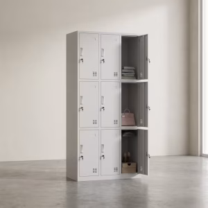 Durable 9-Locker Office Cabinet