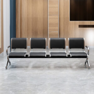 Modern 4-Seater Office Reception Bench