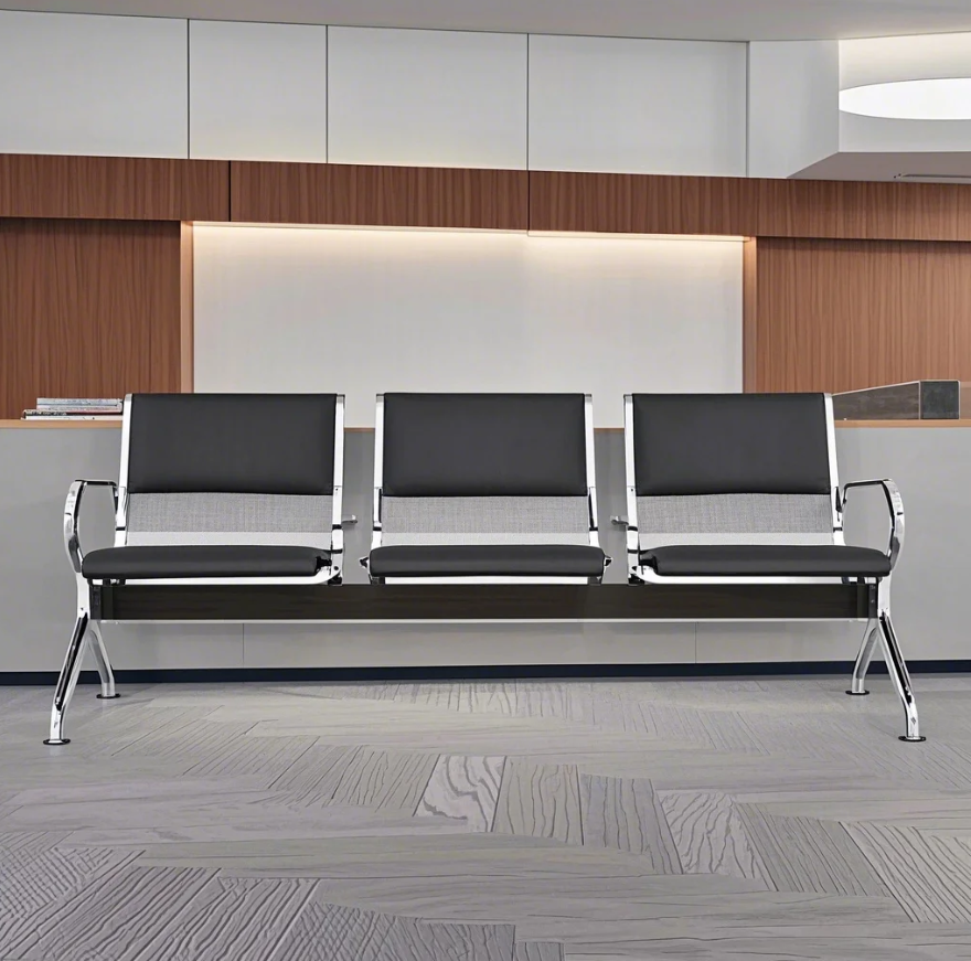 3-Seater Padded Link Chair - Image 2