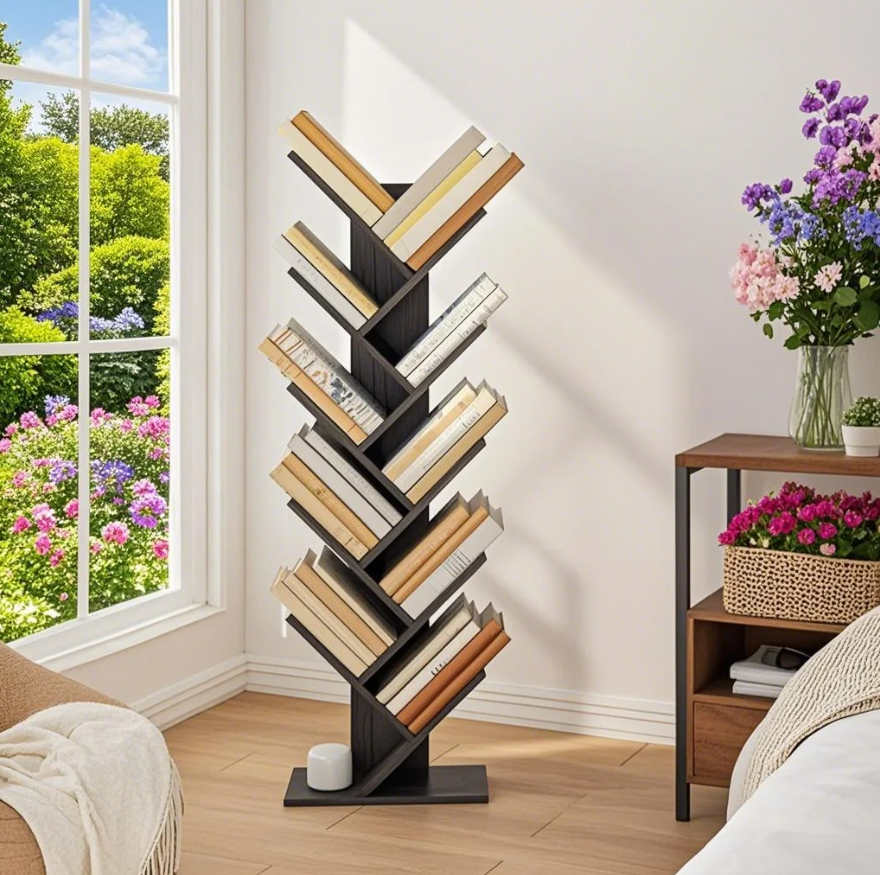 Stable 9-Tier Bookshelf