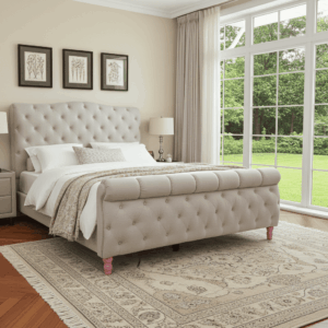 Super King-Size Tufted Bed
