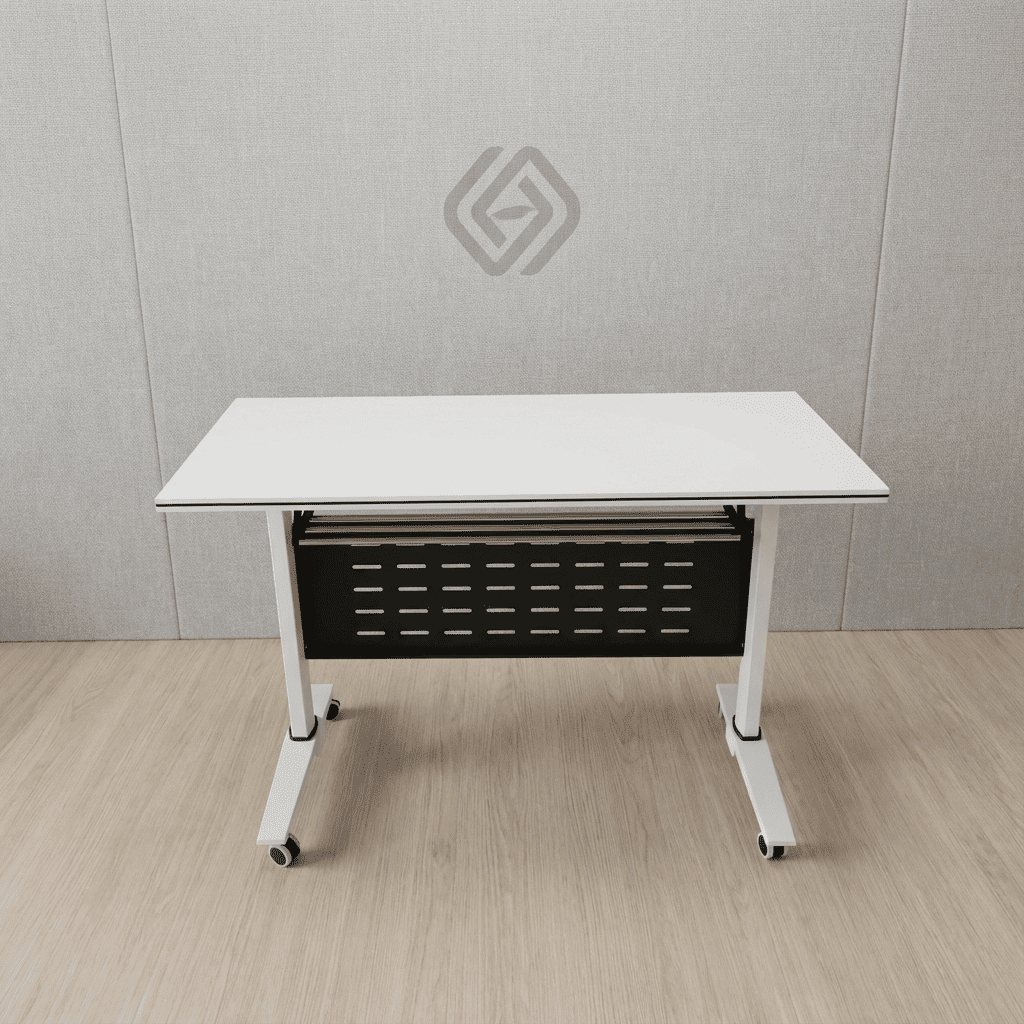 1.2m White Flip-Top Training Table