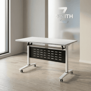 1.2m White Flip-Top Training Table