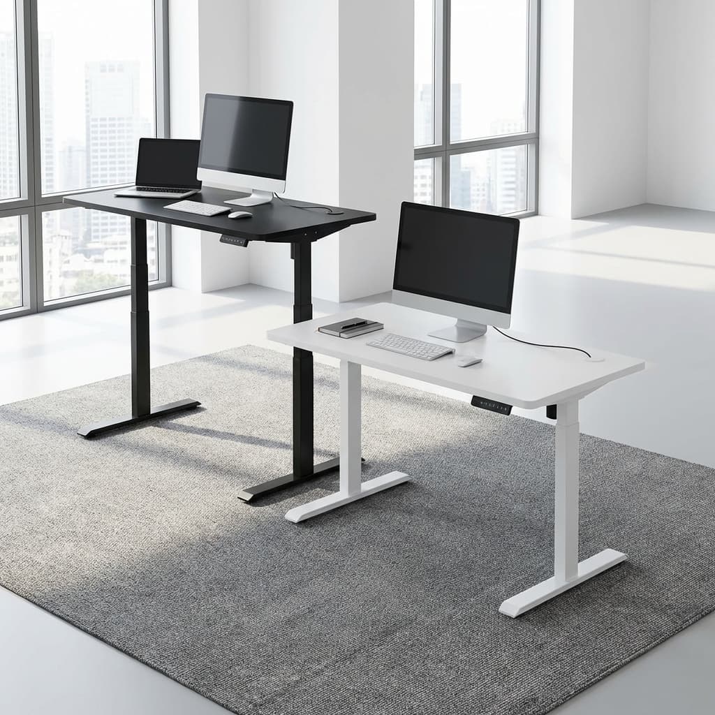 1.2m Electric Standing Desk height adjustable from 72cm to 120cm modern ergonomic office desk