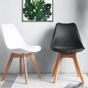 Padded Eames-Style Dining Chairs