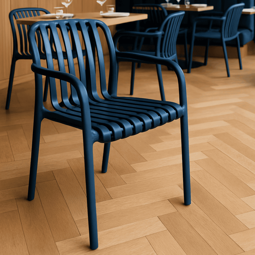 Solid Plastic Restaurant Dining Chair