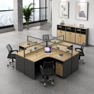 4-Way Curved Workstation