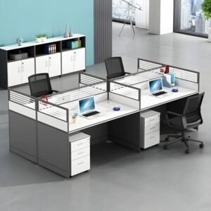 Premium 4-Person Modular Workstation
