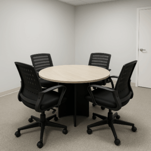 Stylish 1.2m Round Conference Table