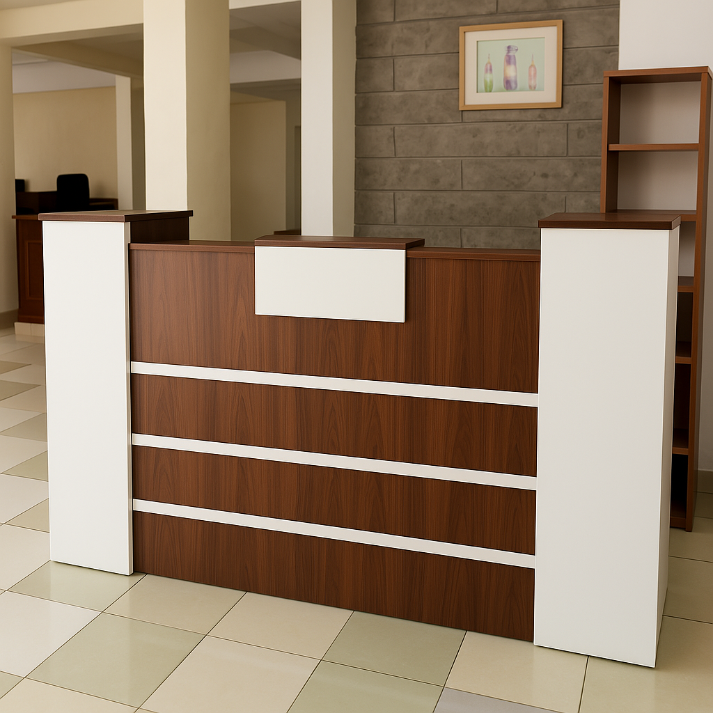 1.6M Modern Reception Desk with Storage