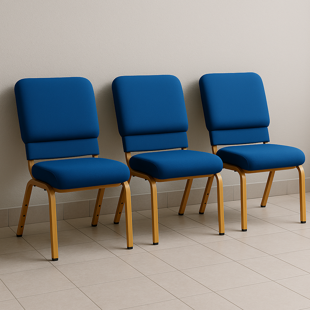 Modern Blue Conference Chair - Image 2