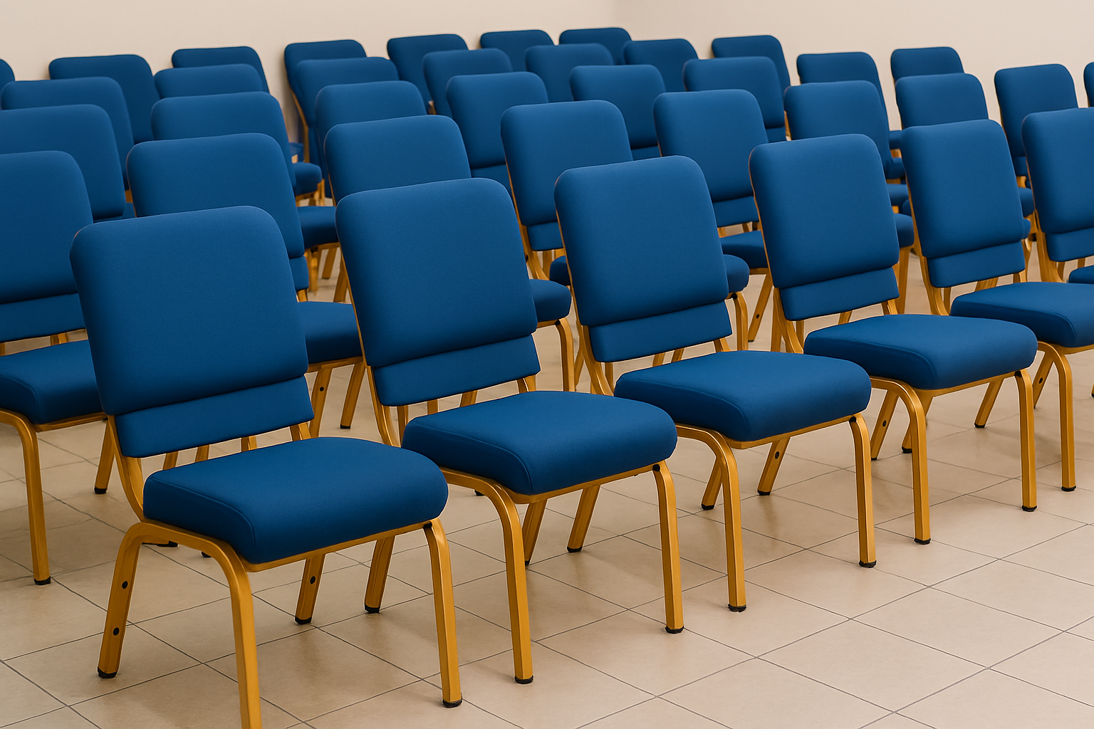 Modern Blue Conference Chair