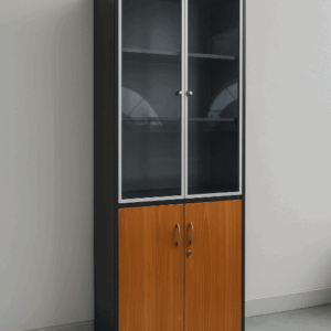 Executive Oak-Wood Office Bookshelf