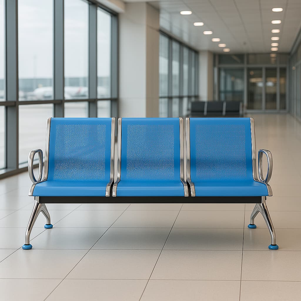 Durable 3-Link Office Reception Chair