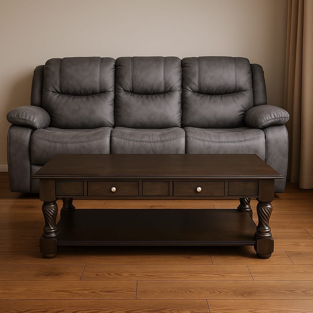 Solid Wood Coffee Table with Storage