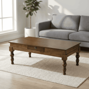 Traditional Hardwood Coffee Table