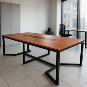 Custom-Made 2.4m Solid Wood Boardroom Table