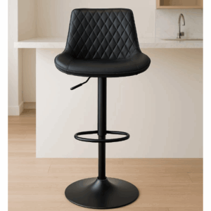 Quilted Back Modern Barstool