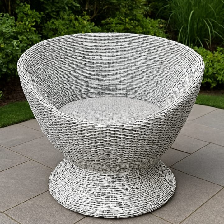 Durable All-Weather Rattan Guest Chair