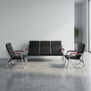 Spacious 5-Seater Office Sofa