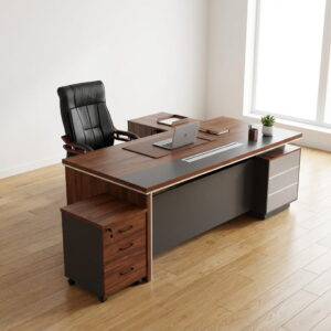 2m L-Shaped Executive Office Desk