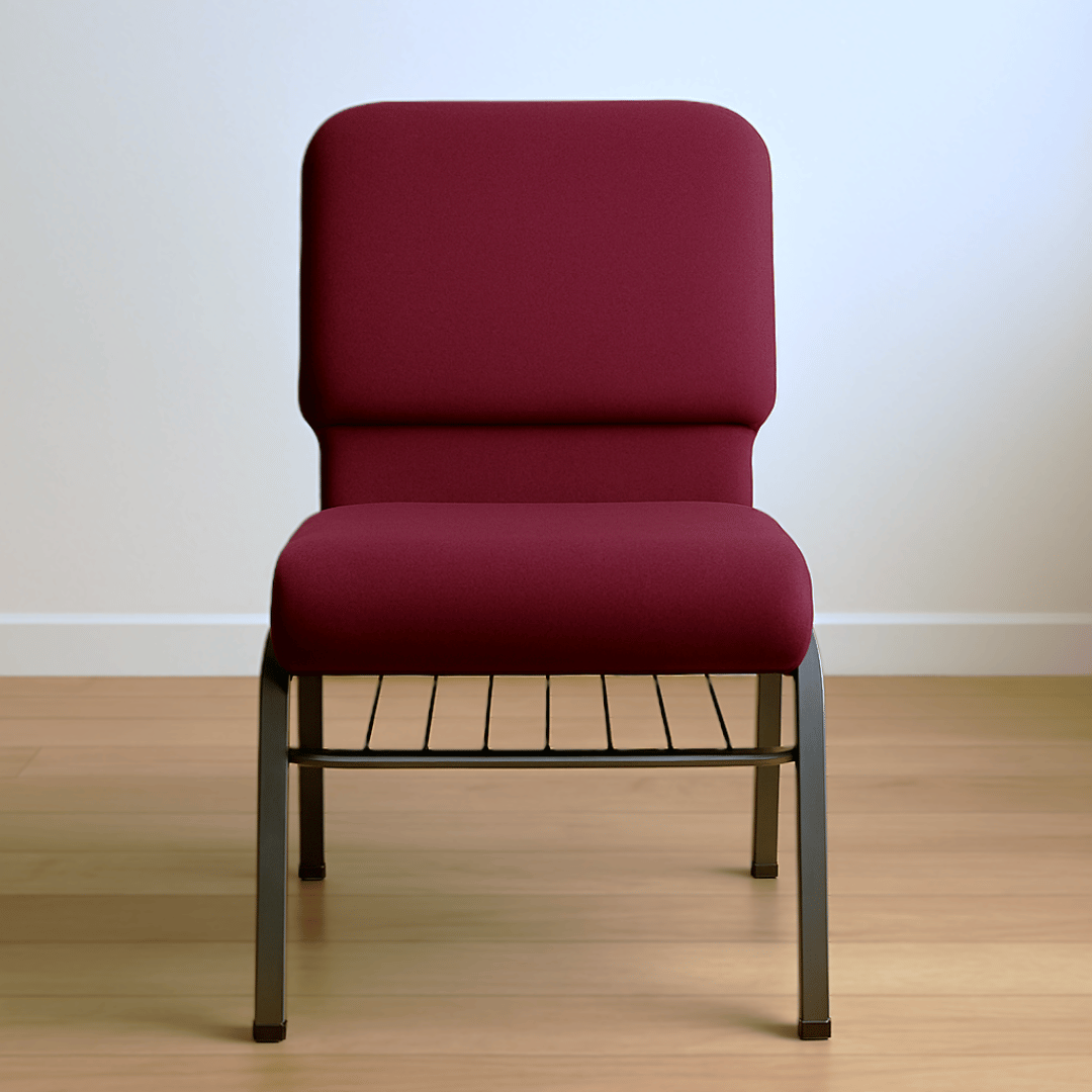 Premium Maroon Upholstered Banquet Chair