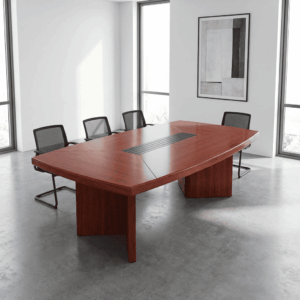 2m Mahogany Finish Boardroom Table