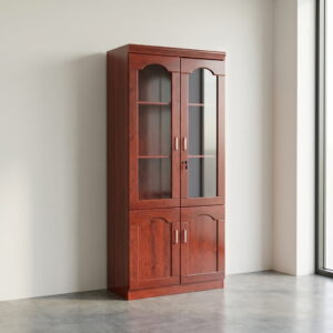 Half-Glass Wooden Cabinet