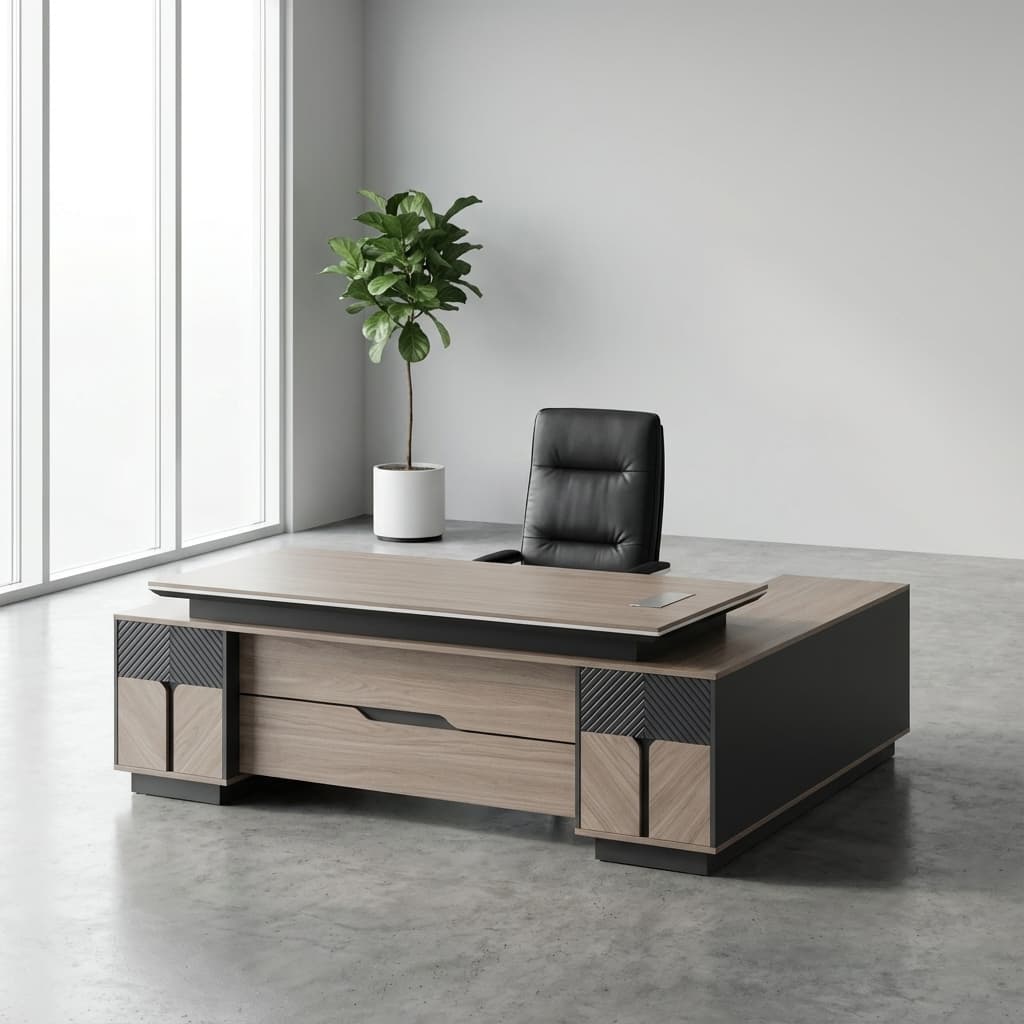 The Director’s Suite: 2.4m Luxury Executive Desk.