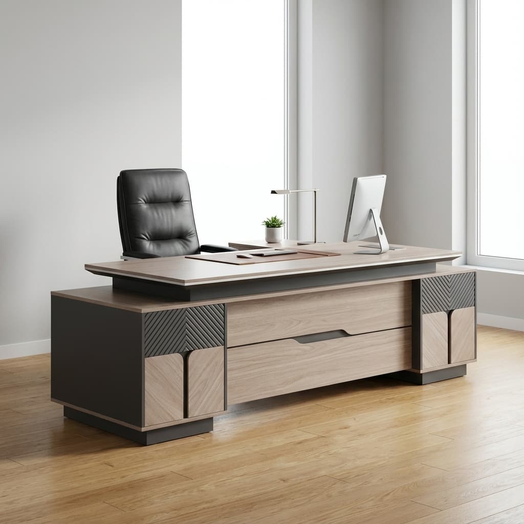 The Director’s Suite: 2.4m Luxury Executive Desk.