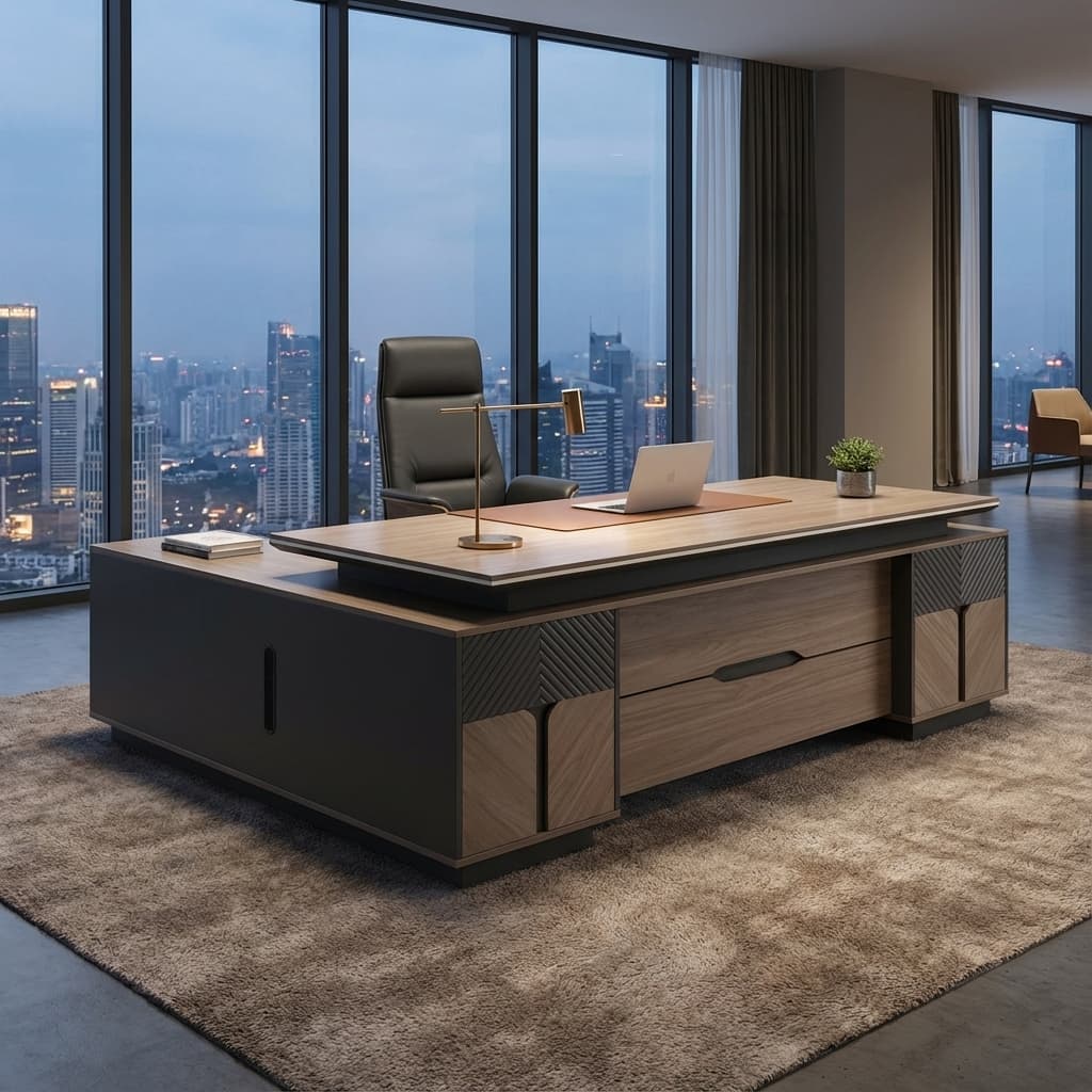 The Director’s Suite: 2.4m Luxury Executive Desk.