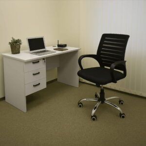 1.2M Study Desk with Ergonomic Mesh Chair