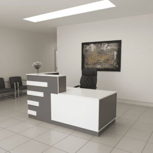 Modern 2m Two-Tone Reception Desk