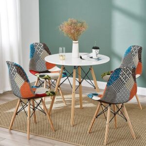 Mid-Century Patchwork Dining Set