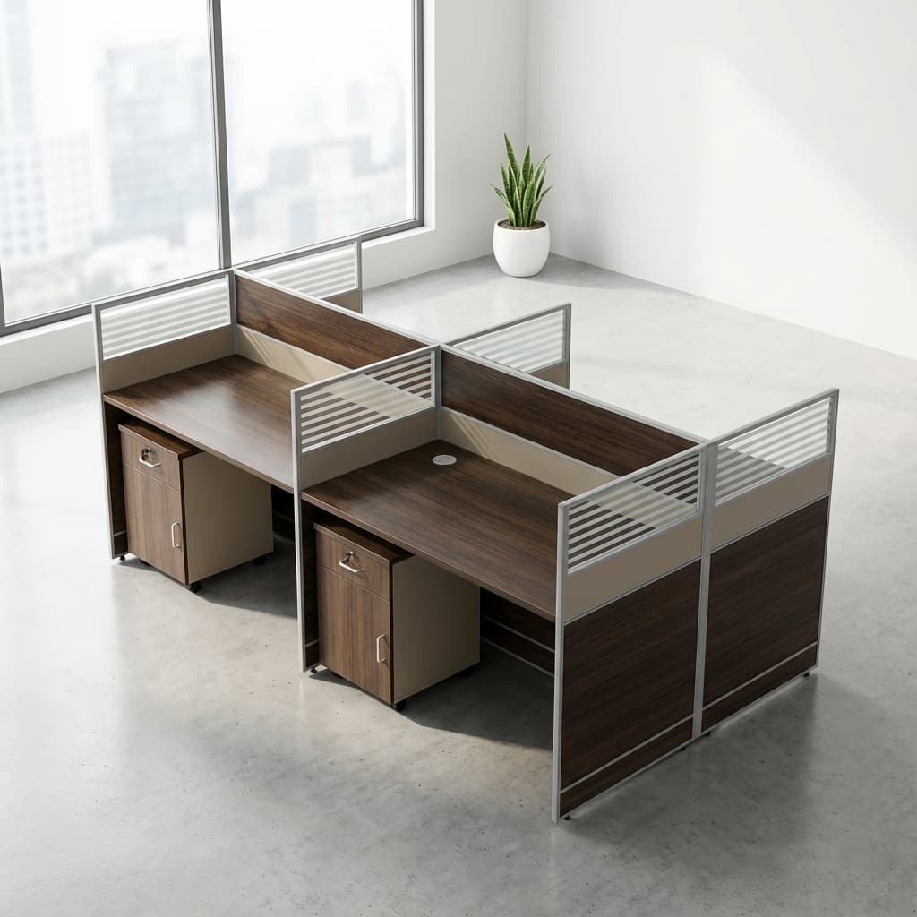 4-Person Modular Workstation