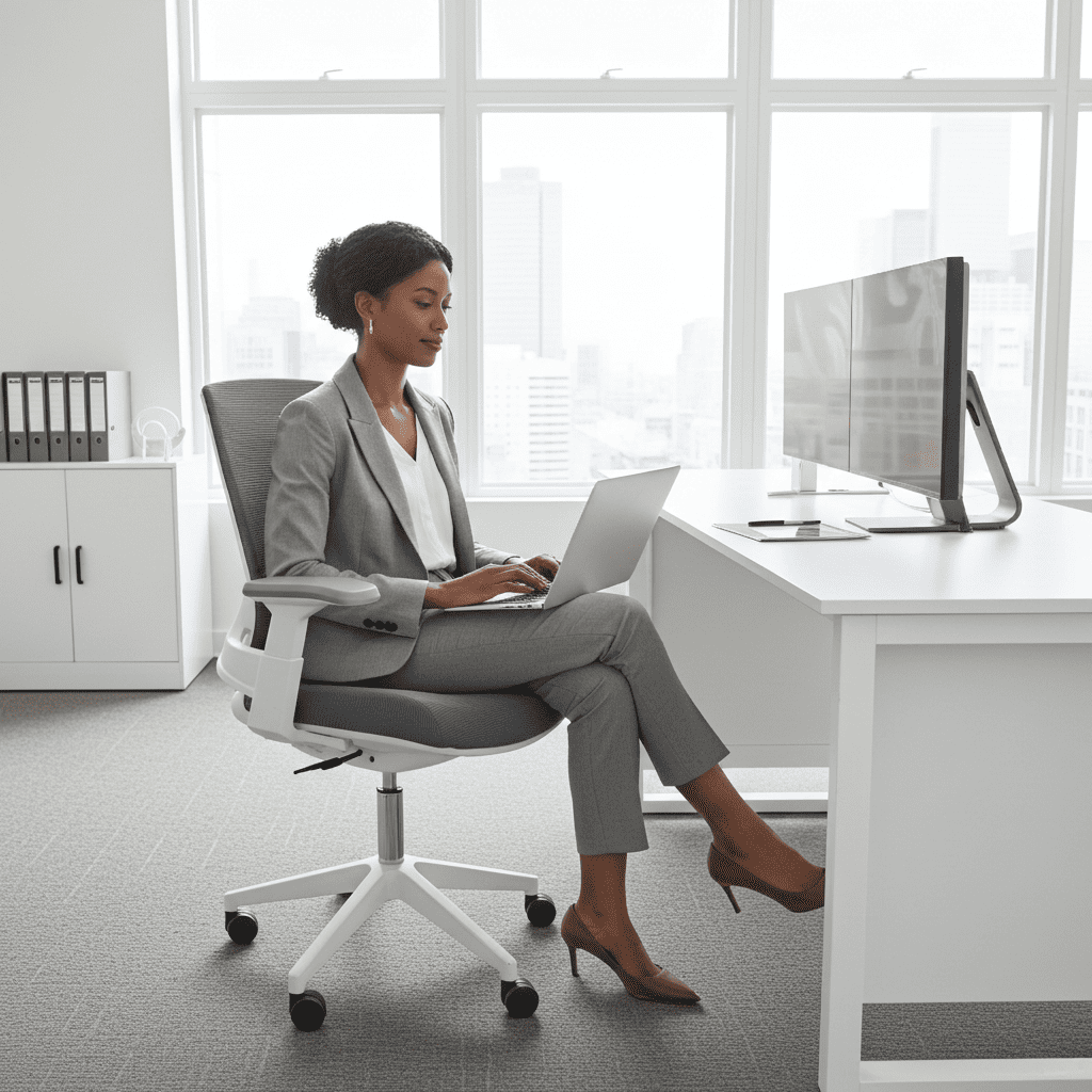 Ergonomic Mid-Back Mesh Office Chair