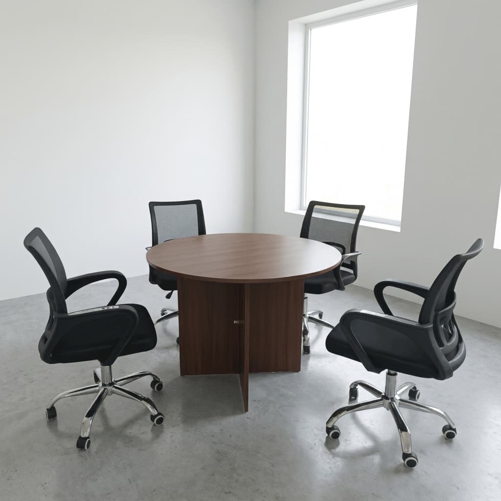 4 Seater Round Office Meeting Table