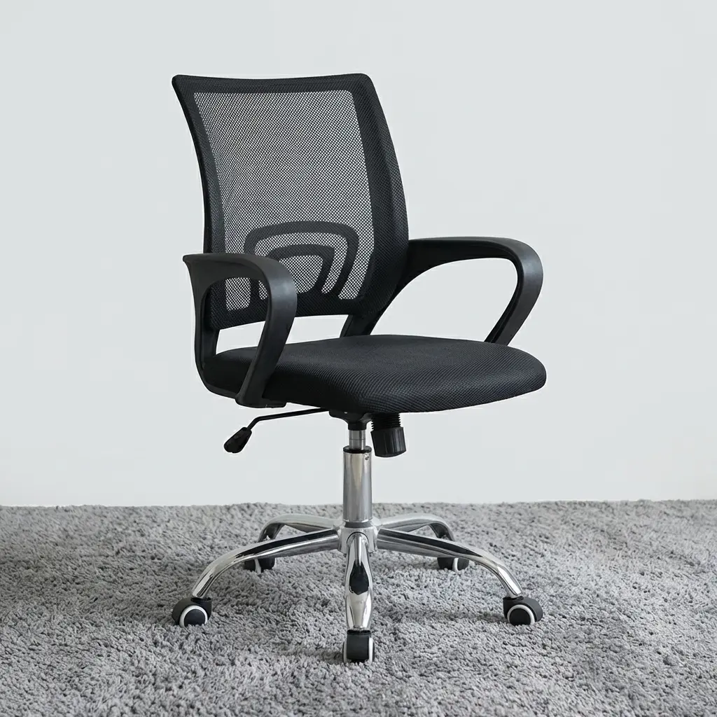 Modern Black Mesh Chair ergonomic office chair with breathable backrest and adjustable height