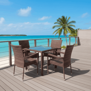 All-Weather Rattan 4-Seater Outdoor Dining Set