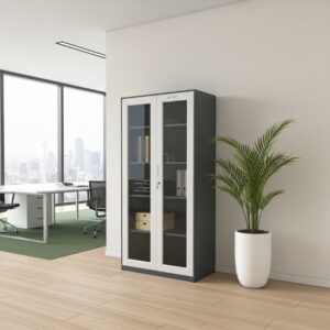 Glass Doors Filing Cabinet