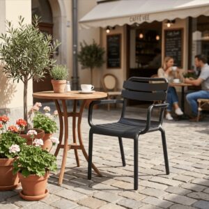 Stackable Plastic Dining Armchair