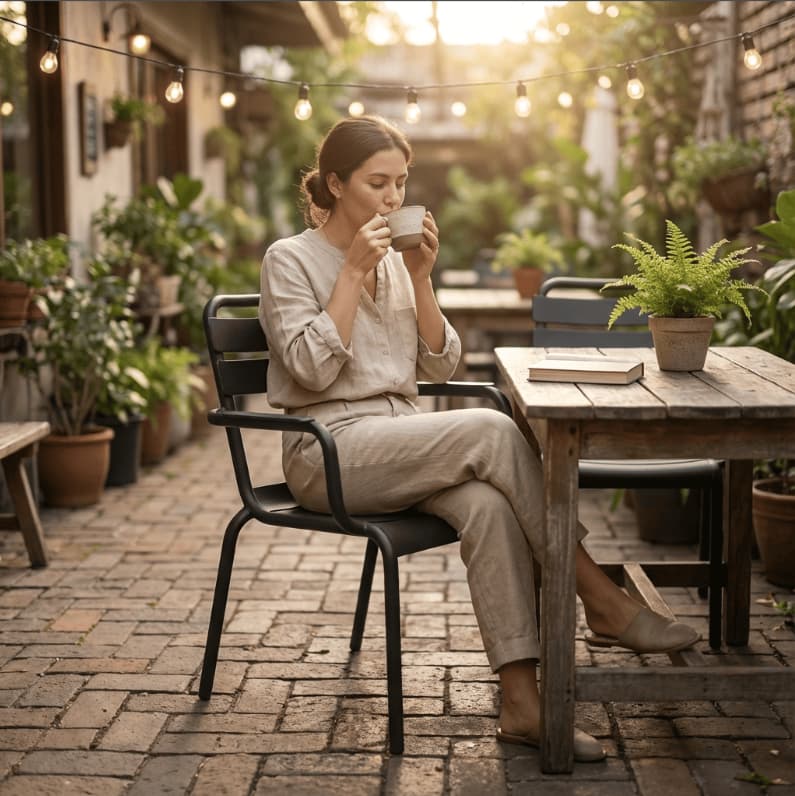 Stackable Plastic Dining Armchair