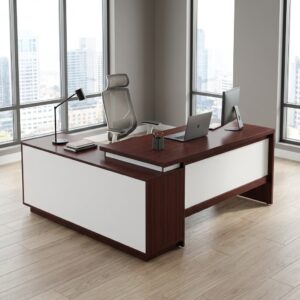 Modern Executive Corner Desk – 1.8m Premium Workspace with Built-In Storage