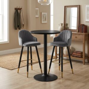 Chic Bar Stools & Table Set – Premium Conversation-Ready Seating for Stylish Interiors