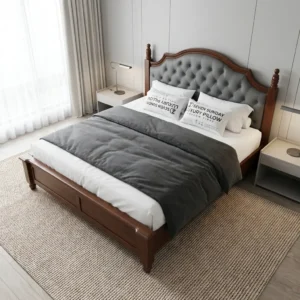 Luxury King Bed 180 hardwood tufted upholstered king size bed 180x200 Kenya