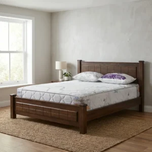 Royal Modena King Bed 180x200 solid hardwood modern wooden bed frame with panel headboard