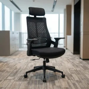 Pro Ergonomic Mesh Chair black office chair with headrest and adjustable armrests
