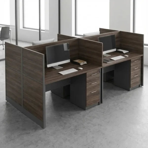 Custom 4-Way Workstation - TBL Furniture