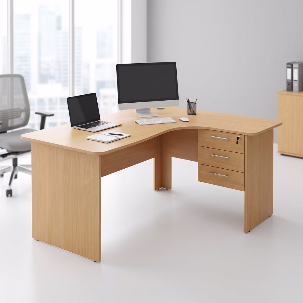 1.4m L-Shaped Study Desks